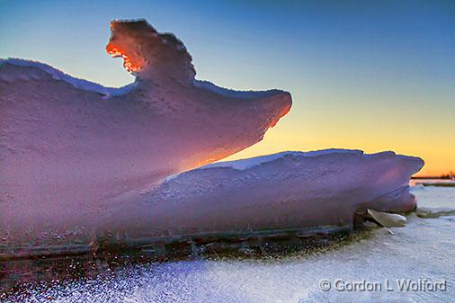 Buckled Ice At Sunrise_33357.jpg - Lower Rideau Lake photographed along the Rideau Canal Waterway near Port Elmsley, Ontario, Canada.